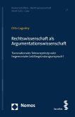 Rechtswissenschaft als Argumentationswissenschaft (eBook, PDF)