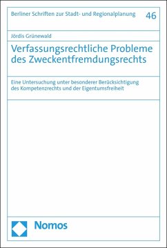 Cover Verfassungsrechtliche Probleme des Zweckentfremdungsrechts (eBook, PDF)