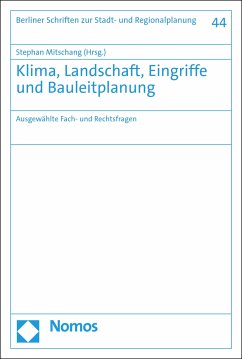 Klima, Landschaft, Eingriffe und Bauleitplanung (eBook, PDF)