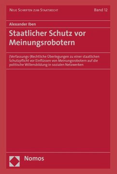 Cover Staatlicher Schutz vor Meinungsrobotern (eBook, PDF)