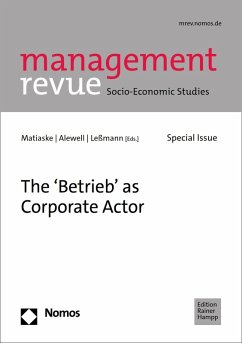 Cover The 'Betrieb' as Corporate Actor (eBook, PDF)