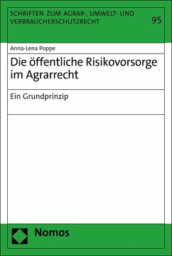 Cover Die öffentliche Risikovorsorge im Agrarrecht (eBook, PDF)