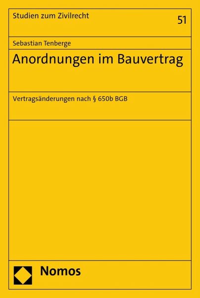 Anordnungen im Bauvertrag (eBook, PDF) Anordnungen im Bauvertrag (eBook, PDF)