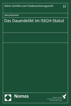 Cover Das Dauerdelikt im IStGH-Statut (eBook, PDF)