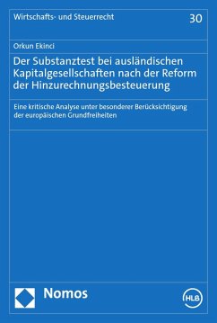 Cover Der Substanztest bei ausländischen Kapitalgesellschaften nach der Reform der Hinzurechnungsbesteuerung (eBook, PDF)