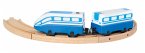 Bino 82276 - Hochgeschwindigkeitszug, batteriebetrieben, Zug 2-teilig, Kunststoff, Eisenbahn, passend für alle marktüblichen Holz-Schienensysteme