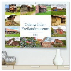 Odenwälder Freilandmuseum - Ein Spaziergang in Gottersdorf (hochwertiger Premium Wandkalender 2025 DIN A2 quer), Kunstdruck in Hochglanz - Calvendo;Meisenzahl, Jessica