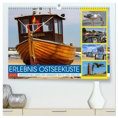 Erlebnis Ostseeküste - zwischen Wismarer Bucht und Usedom (hochwertiger Premium Wandkalender 2025 DIN A2 quer), Kunstdruck in Hochglanz