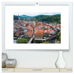 Ceský Krumlov - Böhmisch Krumau (hochwertiger Premium Wandkalender 2025 DIN A2 quer), Kunstdruck in Hochglanz