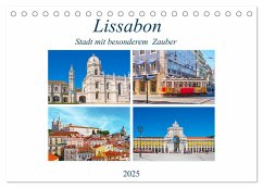 Lissabon - Stadt mit besonderem Zauber (Tischkalender 2025 DIN A5 quer), CALVENDO Monatskalender