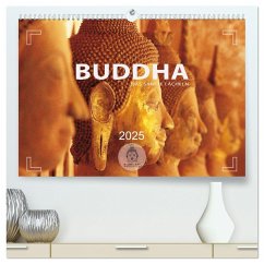 BUDDHA - Ein sanftes Lächeln (hochwertiger Premium Wandkalender 2025 DIN A2 quer), Kunstdruck in Hochglanz - Calvendo;Weigt, Mario