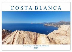 Costa Blanca. Schroffe Felsen und schillerndes Mittelmeer (Wandkalender 2025 DIN A2 quer), CALVENDO Monatskalender