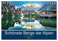 Schönste Berge der Alpen (Tischkalender 2025 DIN A5 quer), CALVENDO Monatskalender - Calvendo;Fischer, Janina