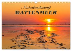 Naturlandschaft WATTENMEER (Wandkalender 2025 DIN A3 quer), CALVENDO Monatskalender