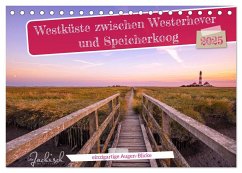 Westküste zwischen Westerhever und Speicherkoog (Tischkalender 2025 DIN A5 quer), CALVENDO Monatskalender