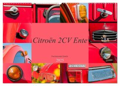 Citroën 2 CV Ente - Faszinierende Details (Wandkalender 2025 DIN A2 quer), CALVENDO Monatskalender