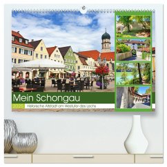 Mein Schongau - Historische Altstadt am Westufer des Lechs (hochwertiger Premium Wandkalender 2025 DIN A2 quer), Kunstdruck in Hochglanz