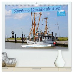 Nordsee-Krabbenkutter (hochwertiger Premium Wandkalender 2025 DIN A2 quer), Kunstdruck in Hochglanz