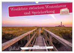 Westküste zwischen Westerhever und Speicherkoog (Wandkalender 2025 DIN A3 quer), CALVENDO Monatskalender