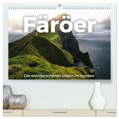 Färöer - Die wunderschönen Inseln im Norden. (hochwertiger Premium Wandkalender 2025 DIN A2 quer), Kunstdruck in Hochglanz - Calvendo;Scott, M.