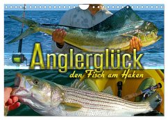 Anglerglück - den Fisch am Haken (Wandkalender 2025 DIN A4 quer), CALVENDO Monatskalender