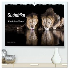Südafrika wunderbare Tierwelt (hochwertiger Premium Wandkalender 2025 DIN A2 quer), Kunstdruck in Hochglanz