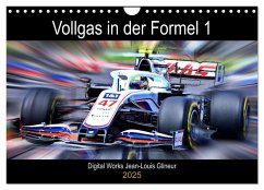 Vollgas in der Formel 1 (Wandkalender 2025 DIN A4 quer), CALVENDO Monatskalender