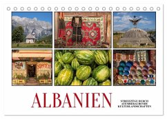 Albanien - Streifzüge durch atemberaubende Kulturlandschaften (Tischkalender 2025 DIN A5 quer), CALVENDO Monatskalender