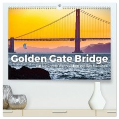 Golden Gate Bridge - Das berühmte Wahrzeichen von San Francisco. (hochwertiger Premium Wandkalender 2025 DIN A2 quer), Kunstdruck in Hochglanz - Calvendo;Scott, M.