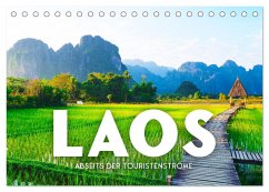 Laos - Abseits der Touristenströme. (Tischkalender 2025 DIN A5 quer), CALVENDO Monatskalender