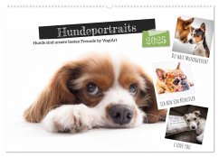 Hundeportraits, Hunde sind unsere besten Freunde by VogtArt (Wandkalender 2025 DIN A2 quer), CALVENDO Monatskalender - Calvendo;VogtArt