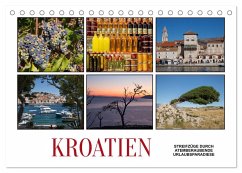 Kroatien - Streifzüge durch atemberaubende Kulturlandschaften (Tischkalender 2025 DIN A5 quer), CALVENDO Monatskalender - Calvendo;Hallweger, Christian