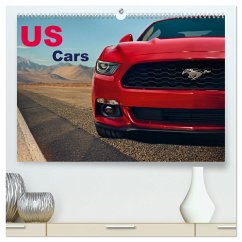 US Cars Kalender (hochwertiger Premium Wandkalender 2025 DIN A2 quer), Kunstdruck in Hochglanz