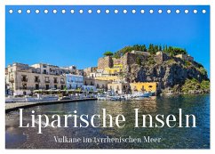 Liparische Inseln - Vulkane im Tyrrhenischen Meer (Tischkalender 2025 DIN A5 quer), CALVENDO Monatskalender