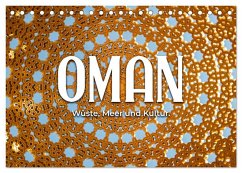 Oman - Wüste, Meer und Kultur. (Tischkalender 2025 DIN A5 quer), CALVENDO Monatskalender