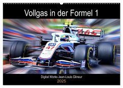 Vollgas in der Formel 1 (Wandkalender 2025 DIN A2 quer), CALVENDO Monatskalender