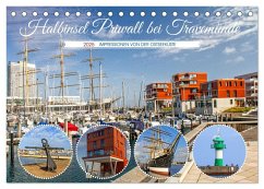 Halbinsel Priwall bei Travemünde ¿ Impressionen von der Ostseeküste (Tischkalender 2025 DIN A5 quer), CALVENDO Monatskalender