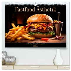 Fastfood Ästhetik (hochwertiger Premium Wandkalender 2025 DIN A2 quer), Kunstdruck in Hochglanz