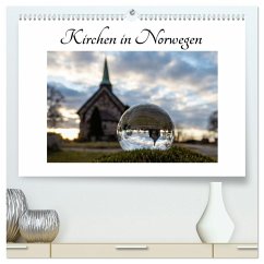 Kirchen in Norwegen (hochwertiger Premium Wandkalender 2025 DIN A2 quer), Kunstdruck in Hochglanz - Calvendo;rosin, Dirk