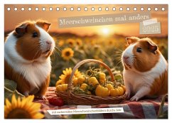 Meerschweinchen mal anders! (Tischkalender 2025 DIN A5 quer), CALVENDO Monatskalender - Calvendo;Spiegler, Heidi