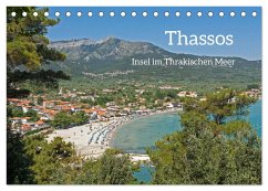 Thassos - Insel im Thrakischen Meer (Tischkalender 2025 DIN A5 quer), CALVENDO Monatskalender - Calvendo;Kuttig, Siegfried