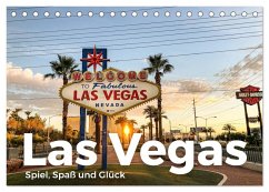 Las Vegas - Spiel, Spaß und Glück (Tischkalender 2025 DIN A5 quer), CALVENDO Monatskalender