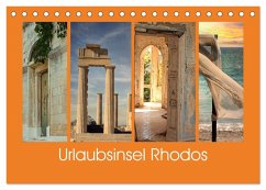 Urlaubsinsel Rhodos (Tischkalender 2025 DIN A5 quer), CALVENDO Monatskalender