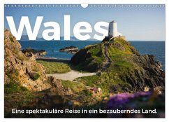 Wales - Eine spektakuläre Reise in ein bezauberndes Land. (Wandkalender 2025 DIN A3 quer), CALVENDO Monatskalender - Calvendo;Scott, M.