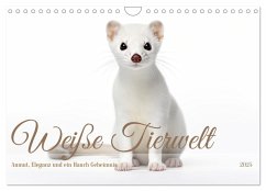 Weiße Tierwelt (Wandkalender 2025 DIN A4 quer), CALVENDO Monatskalender