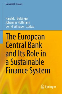 The European Central Bank and Its Role in a Sustainable Finance System