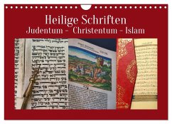 Heilige Schriften. Judentum, Christentum, Islam (Wandkalender 2025 DIN A4 quer), CALVENDO Monatskalender