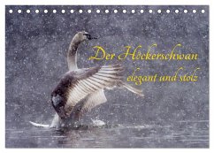 Der Höckerschwan elegant und stolz (Tischkalender 2025 DIN A5 quer), CALVENDO Monatskalender