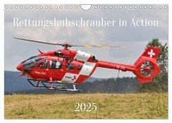 Rettungshubschrauber in Action (Wandkalender 2025 DIN A4 quer), CALVENDO Monatskalender - Calvendo;Merz, Matthias