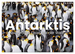 Antarktis - Die größte Eiswüste der Welt. (Wandkalender 2025 DIN A4 quer), CALVENDO Monatskalender - Calvendo;Monkey, Happy